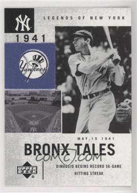 2001 Upper Deck Legends of New York - [Base] #130 - Bronx Tales - Joe DiMaggio