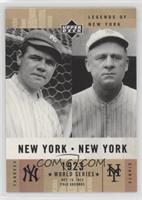 New York, New York - Babe Ruth, John McGraw