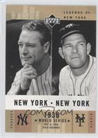 New York, New York - Mel Ott, Lou Gehrig