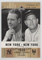 New York, New York - Mel Ott, Lou Gehrig