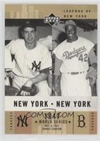 New York, New York - Joe DiMaggio, Jackie Robinson