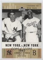 New York, New York - Joe DiMaggio, Jackie Robinson