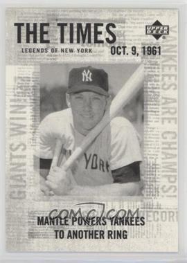 2001 Upper Deck Legends of New York - [Base] #190 - The Times - Mickey Mantle