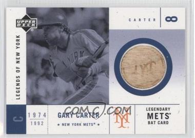 2001 Upper Deck Legends of New York - Mets Legendary Bat #LMB-GC - Gary Carter