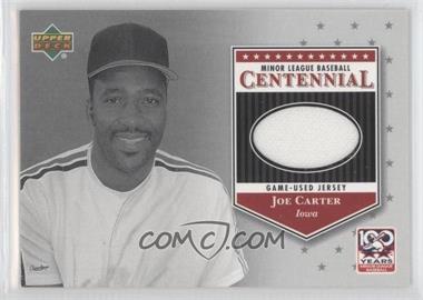 2001 Upper Deck Minor League Baseball Centennial - Game-Used Jerseys #J-JC - Joe Carter