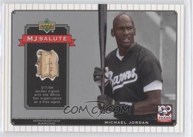 2001 Upper Deck Minor League Baseball Centennial - MJ Salute Bat #MJ-B1 - Michael Jordan