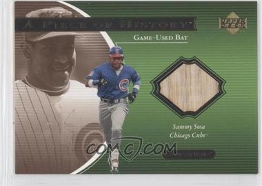 2001 Upper Deck Ovation - A Piece of History Bats #SS - Sammy Sosa