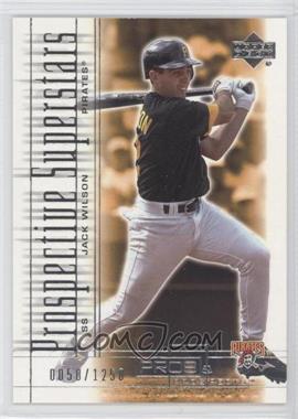 2001 Upper Deck Pros & Prospects - [Base] #100 - Jack Wilson /1250