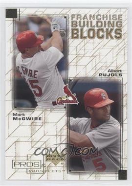 2001 Upper Deck Pros & Prospects - Franchise Building Blocks #F18 - Mark McGwire, Albert Pujols