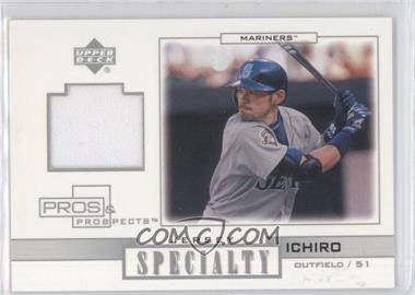 2001 Upper Deck Pros & Prospects - Specialty Jersey #S-I - Ichiro Suzuki