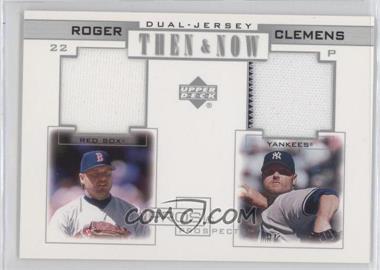 2001 Upper Deck Pros & Prospects - Then & Now Dual Jersey #TN-RC - Roger Clemens