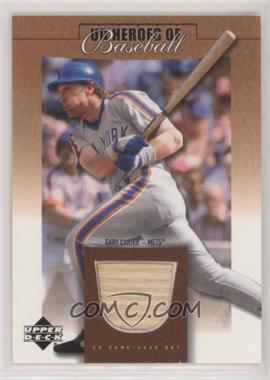 2001 Upper Deck Prospect Premieres - Heroes of Baseball Game-Used Bats #B-GC - Gary Carter