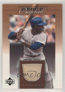 2001 Upper Deck Prospect Premieres - Heroes of Baseball Game-Used Bats #B-MM - Manny Mota [EX to NM]