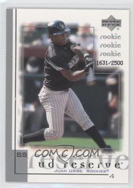 2001 Upper Deck Reserve - [Base] #194 - Juan Uribe /2500