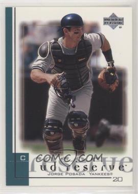 2001 Upper Deck Reserve - [Base] #85 - Jorge Posada [EX to NM]