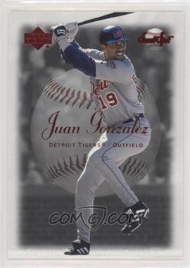 2001 Upper Deck Sweet Spot - [Base] #21 - Juan Gonzalez [EX to NM]