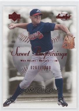 2001 Upper Deck Sweet Spot - [Base] #80 - Wes Helms /1000