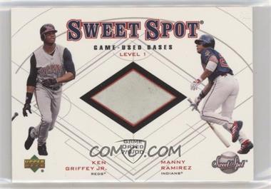 2001 Upper Deck Sweet Spot - Game-Used Bases Level 1 #B1-GR.1 - Ken Griffey Jr., Manny Ramirez