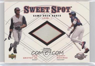 2001 Upper Deck Sweet Spot - Game-Used Bases Level 1 #B1-GR.1 - Ken Griffey Jr., Manny Ramirez