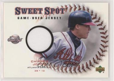 2001 Upper Deck Sweet Spot - Game-Used Jerseys #J-CJ - Chipper Jones