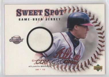 2001 Upper Deck Sweet Spot - Game-Used Jerseys #J-CJ - Chipper Jones