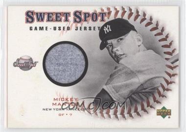 2001 Upper Deck Sweet Spot - Game-Used Jerseys #J-MM - Mickey Mantle