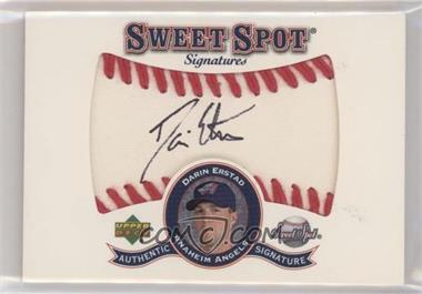 2001 Upper Deck Sweet Spot - Signatures #S-DE - Darin Erstad