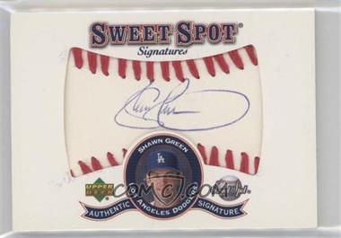 2001 Upper Deck Sweet Spot - Signatures #S-SG - Shawn Green