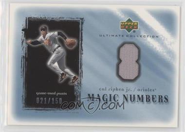 2001 Upper Deck Ultimate Collection - Magic Numbers Jerseys #MN-CR - Cal Ripken Jr. /150