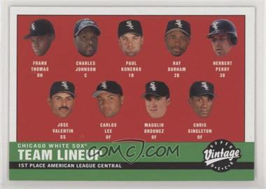 2001 Upper Deck Vintage - [Base] #147 - 2000 White Sox Lineup
