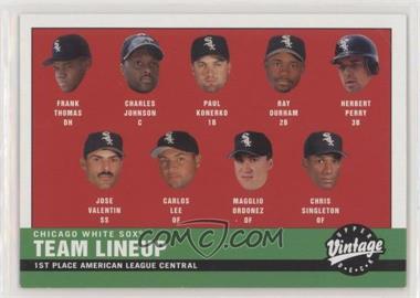 2001 Upper Deck Vintage - [Base] #147 - 2000 White Sox Lineup