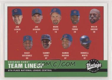 2001 Upper Deck Vintage - [Base] #219 - 2000 Cubs Lineup