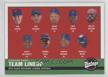 2001 Upper Deck Vintage - [Base] #219 - 2000 Cubs Lineup