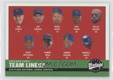 2001 Upper Deck Vintage - [Base] #219 - 2000 Cubs Lineup