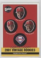 Phillies Rookies (Jimmy Rollins, Mark Brownson, Reggie Taylor)