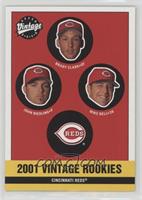 Reds Rookies (Brady Clark, Mike Bell, John Riedling)