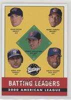 2000 AL Batting Leaders (Darin Erstad, Manny Ramirez, Nomar Garciaparra, Derek …