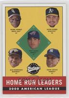 2000 AL Home Run Leaders (Frank Thomas, Troy Glaus, Alex Rodriguez, David Justi…