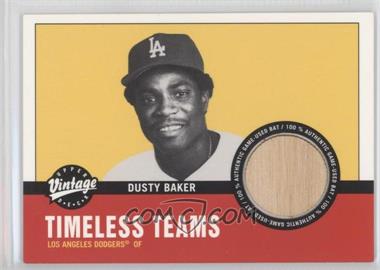 2001 Upper Deck Vintage - Timeless Teams Bats #LA-DB - Dusty Baker