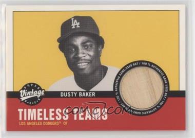 2001 Upper Deck Vintage - Timeless Teams Bats #LA-DB - Dusty Baker