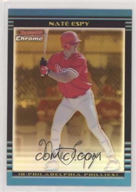 2002 Bowman Chrome - [Base] - Gold Refractor #255 - Nate Espy /50