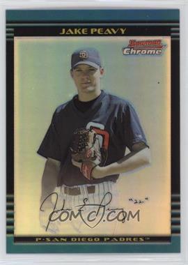 2002 Bowman Chrome - [Base] - Refractor #358 - Jake Peavy /500 [EX to NM]