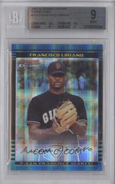 2002 Bowman Chrome - [Base] - X-Fractor #174 - Francisco Liriano /250 [BGS 9 MINT]