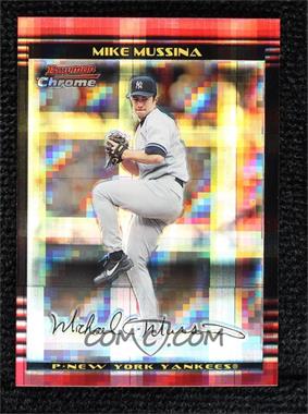 2002 Bowman Chrome - [Base] - X-Fractor #70 - Mike Mussina /250