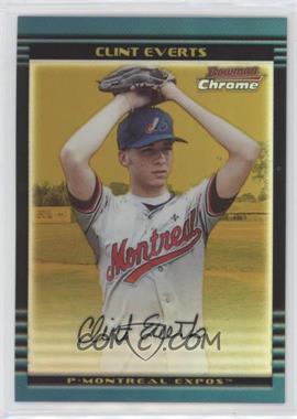 2002 Bowman Chrome Draft Picks & Prospects - [Base] - Gold Refractor #BDP1 - Clint Everts /50