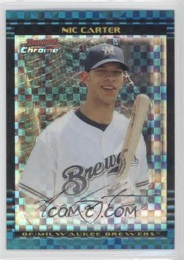 2002 Bowman Chrome Draft Picks & Prospects - [Base] - X-Fractor #BDP73 - Nic Carter /150