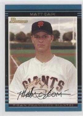 2002 Bowman Draft Picks & Prospects - [Base] #BDP25 - Matt Cain