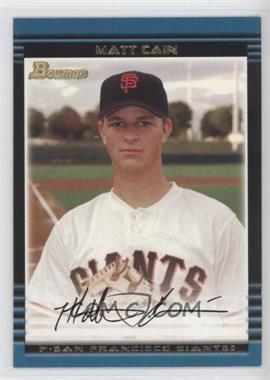 2002 Bowman Draft Picks & Prospects - [Base] #BDP25 - Matt Cain