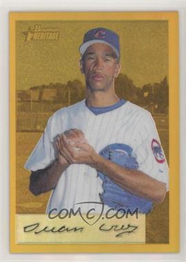 2002 Bowman Heritage - Chrome Refractors - Gold #16BHC - Juan Cruz /175