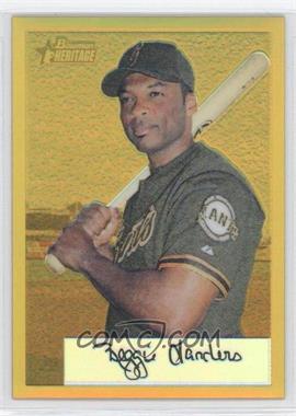 2002 Bowman Heritage - Chrome Refractors - Gold #76BHC - Reggie Sanders /175